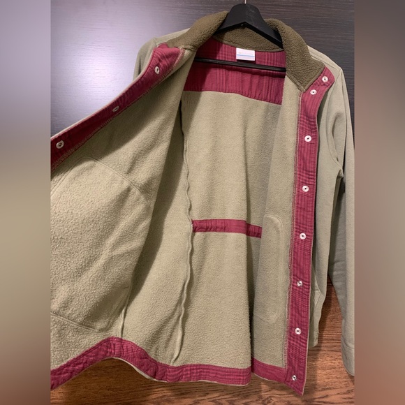 COLUMBIA fleece lined shirt jacket size Medium - Picture 3 of 7